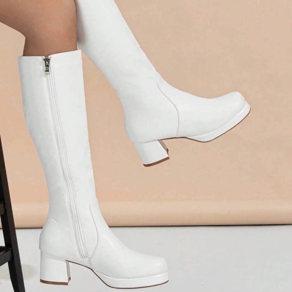 White women leg boots